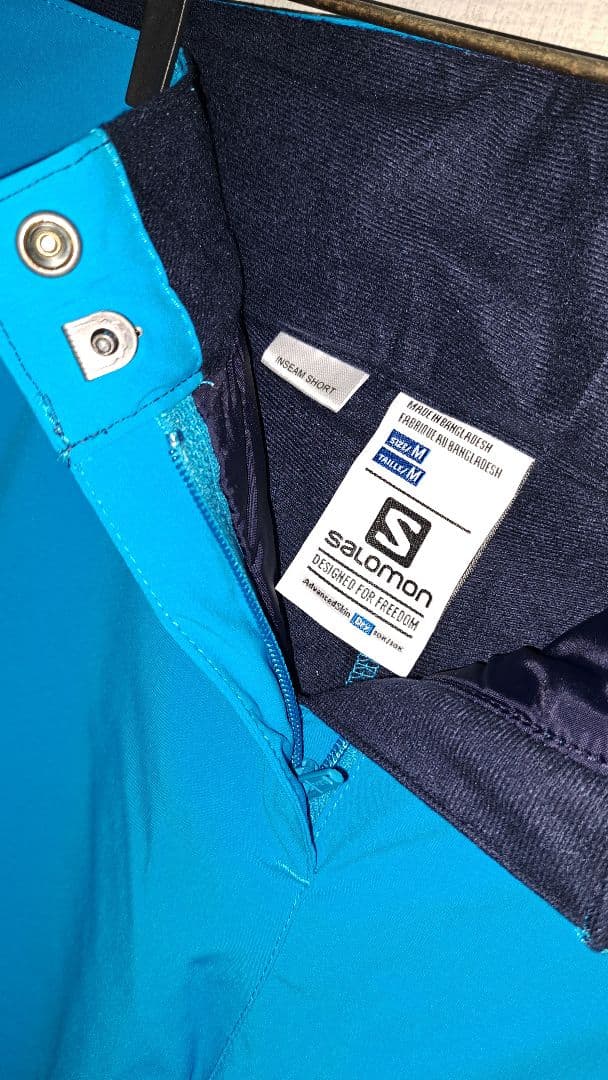 Salomon スキーウェア パンツ　レディース　スカイブルー