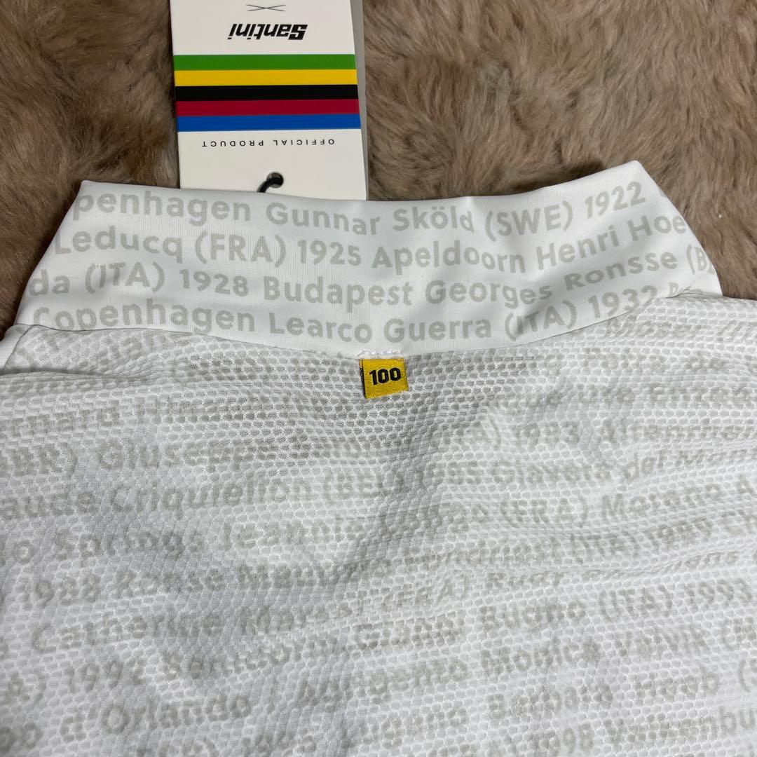 サンティーニ サイクルジャージ UCI WORLD ホワイト アルカンシェルXL