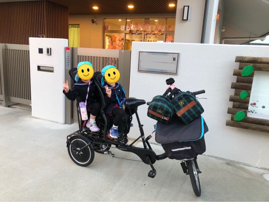 【Yur】ふたごじてんしゃ いしころくろ 専用レインカバー付き