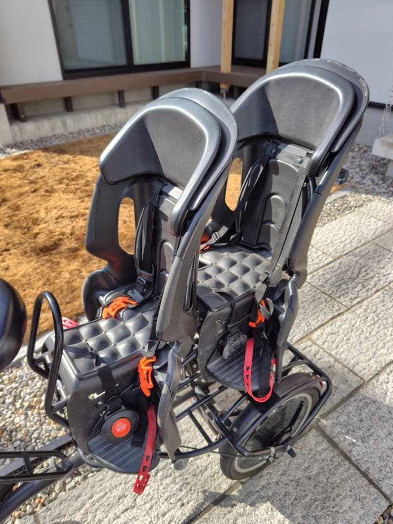 【Yur】ふたごじてんしゃ いしころくろ 専用レインカバー付き