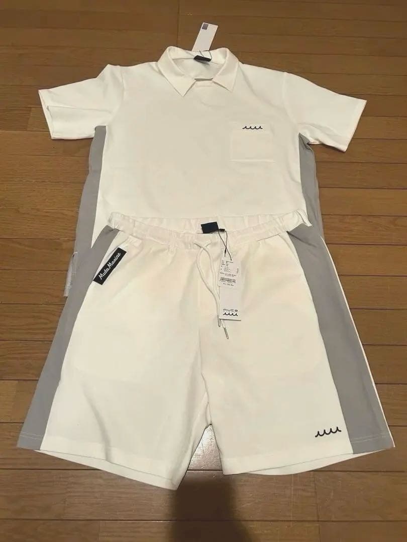 ムータマリン ポロシャツセットアップ XL ホワイト