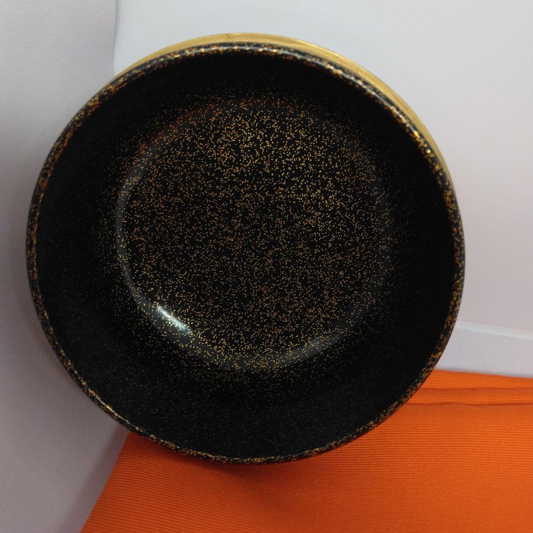 雁に葦蒔絵 大平棗 落雁 螺鈿 茶道具