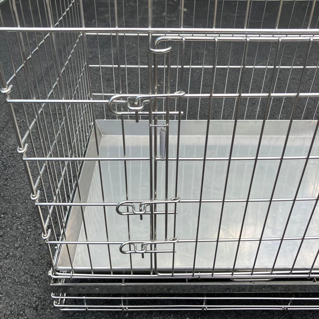 ハチコウ ステンレスケージＬ−ＳＯＰ 長面扉780mm×550mm×H680mm