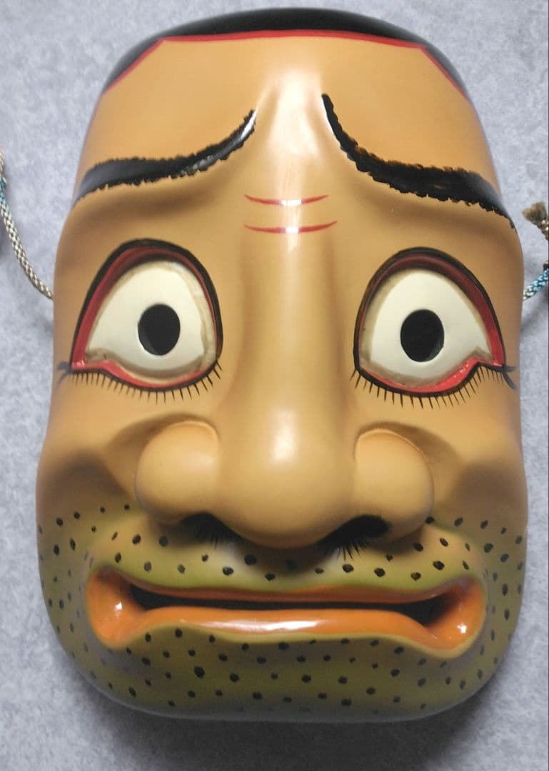 新品☆御多福（おたふく）と手工人の能面　お面　２点セット