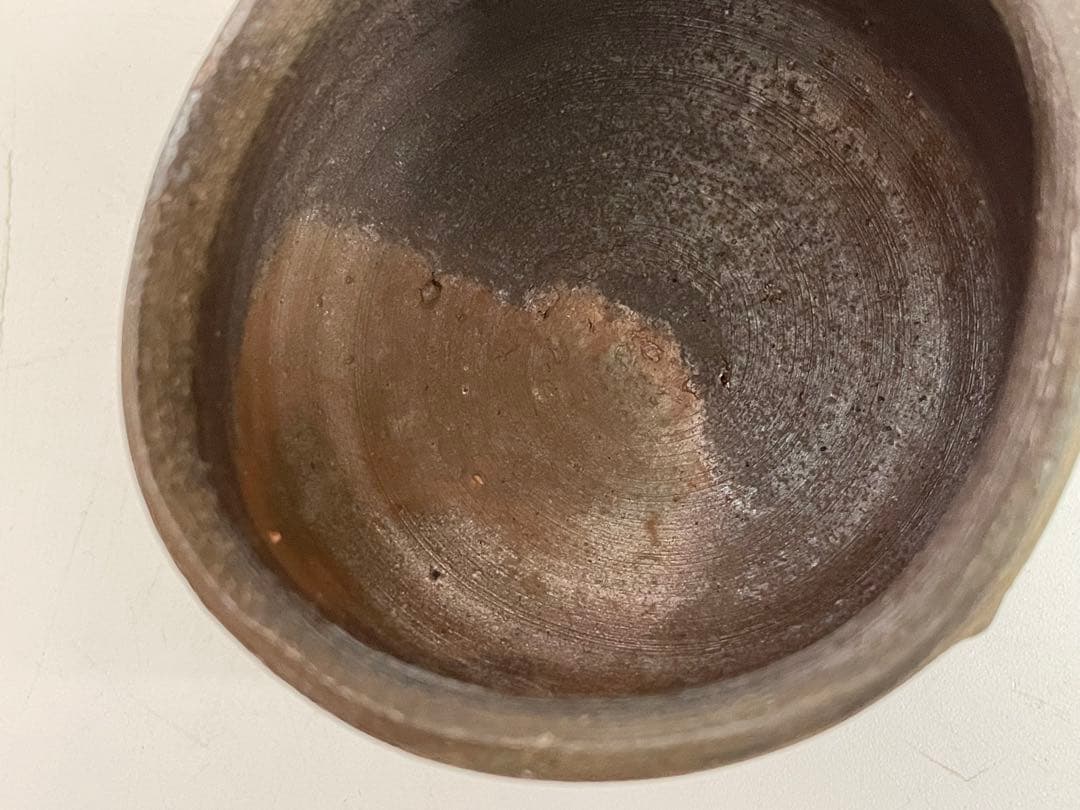 陶芸家　人間国宝　藤原啓　備前　酒杯　ぐい呑　備前焼　酒器　酒盃　共箱