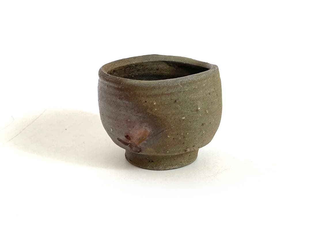 陶芸家　人間国宝　藤原啓　備前　酒杯　ぐい呑　備前焼　酒器　酒盃　共箱