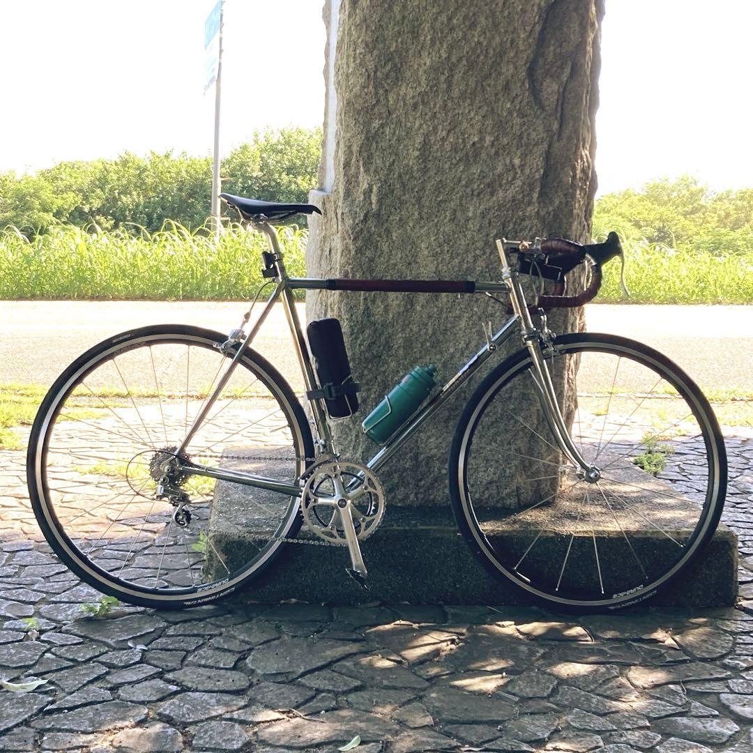 【さらに値下】クロモリ ビンテージ 55 シマノ10速Wレバー DURA-ACE