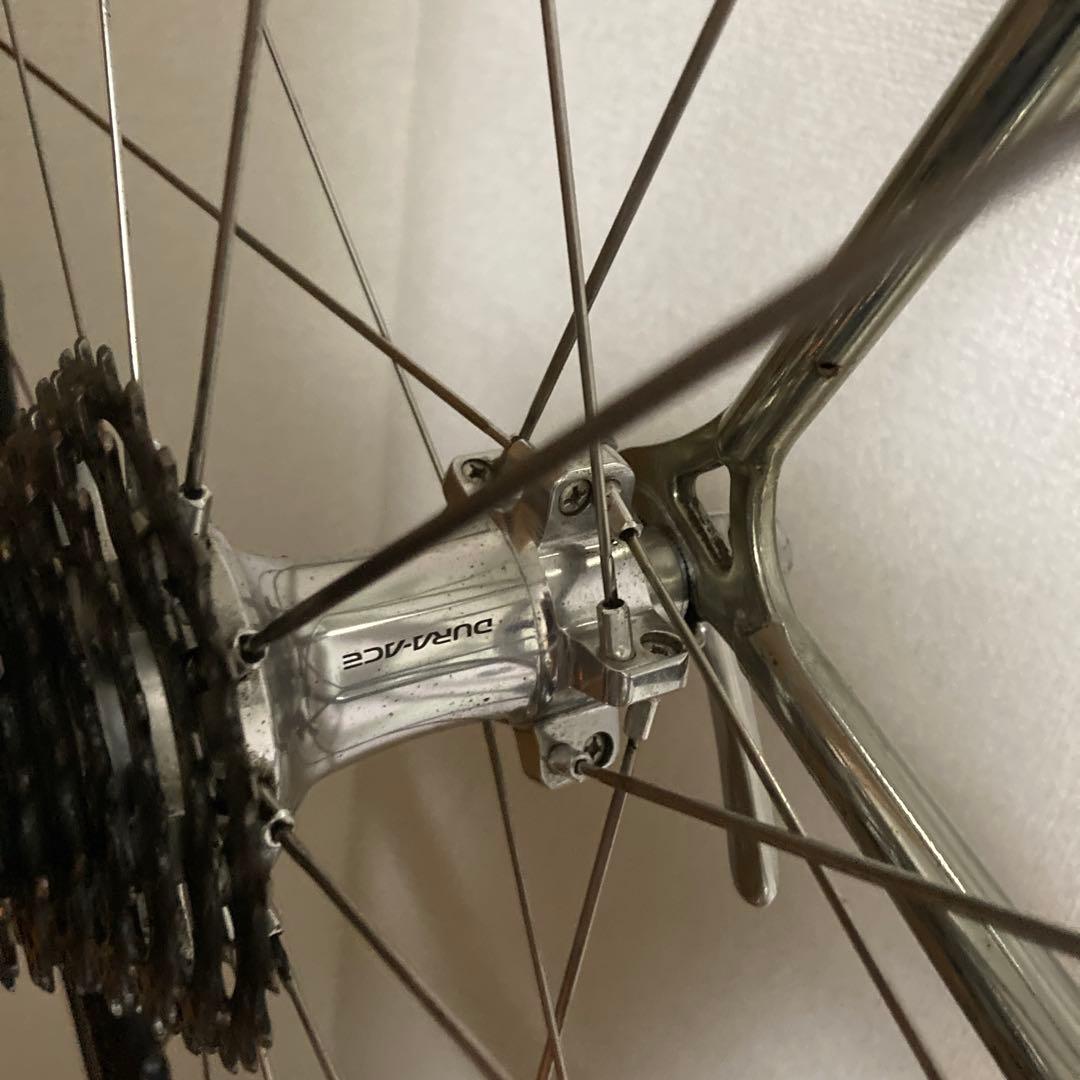 【さらに値下】クロモリ ビンテージ 55 シマノ10速Wレバー DURA-ACE