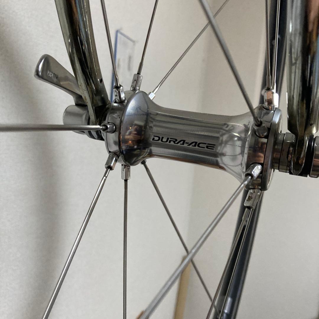 【さらに値下】クロモリ ビンテージ 55 シマノ10速Wレバー DURA-ACE