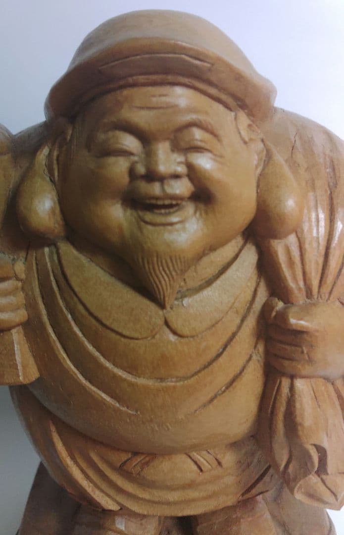 大黒様　木彫　彫刻　骨董　木製