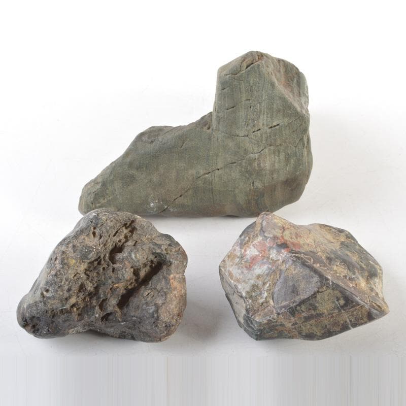 天然石　鑑賞石　菊花石など　置物　3点まとめて　C　5460A