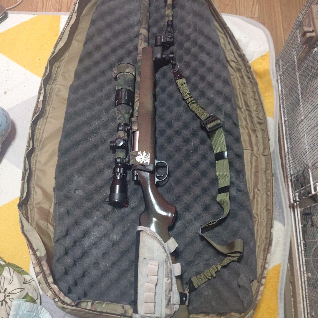 迷彩ライフルケースVSR–10本体、スコープ