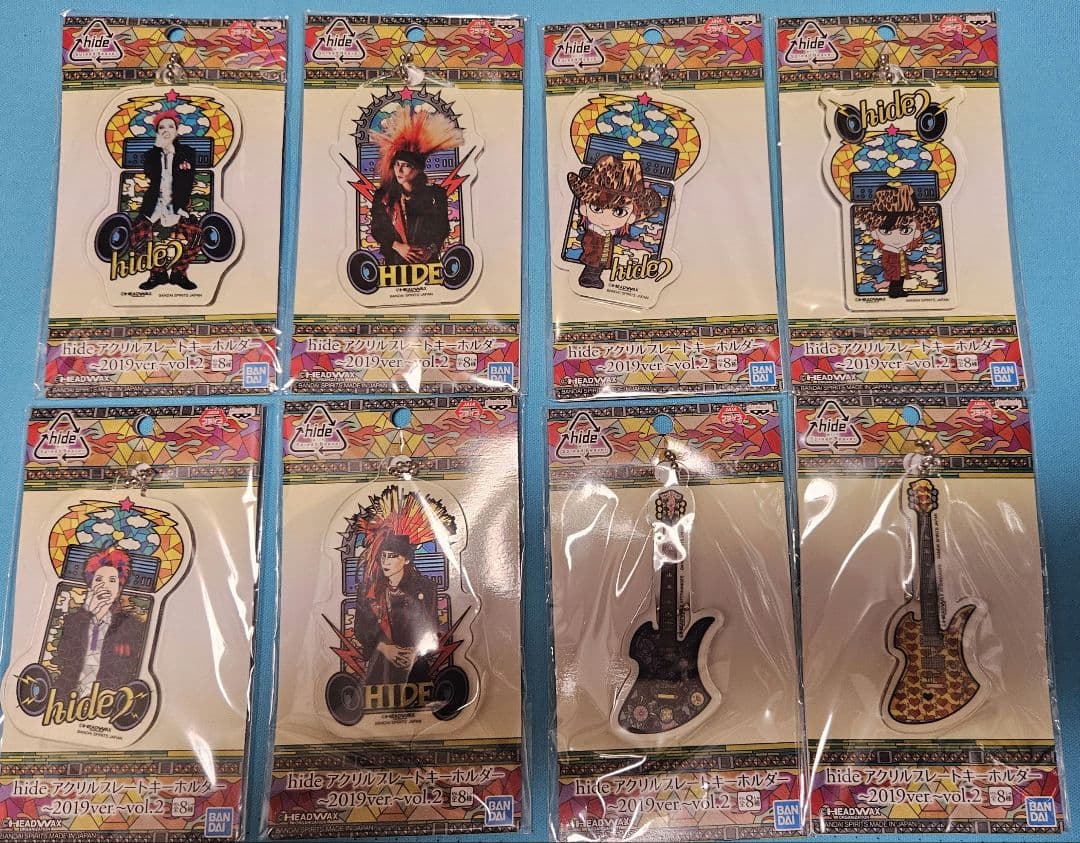 hide アクリルプレートキーホルダー 8種