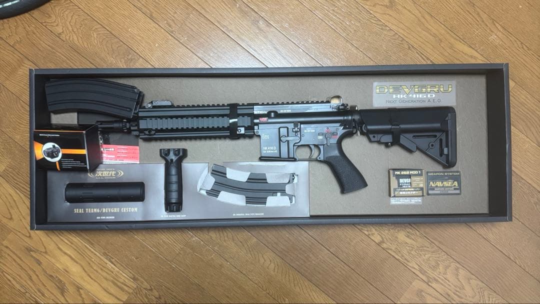 次世代電動ガン HK416D バッテリー・マガジン付