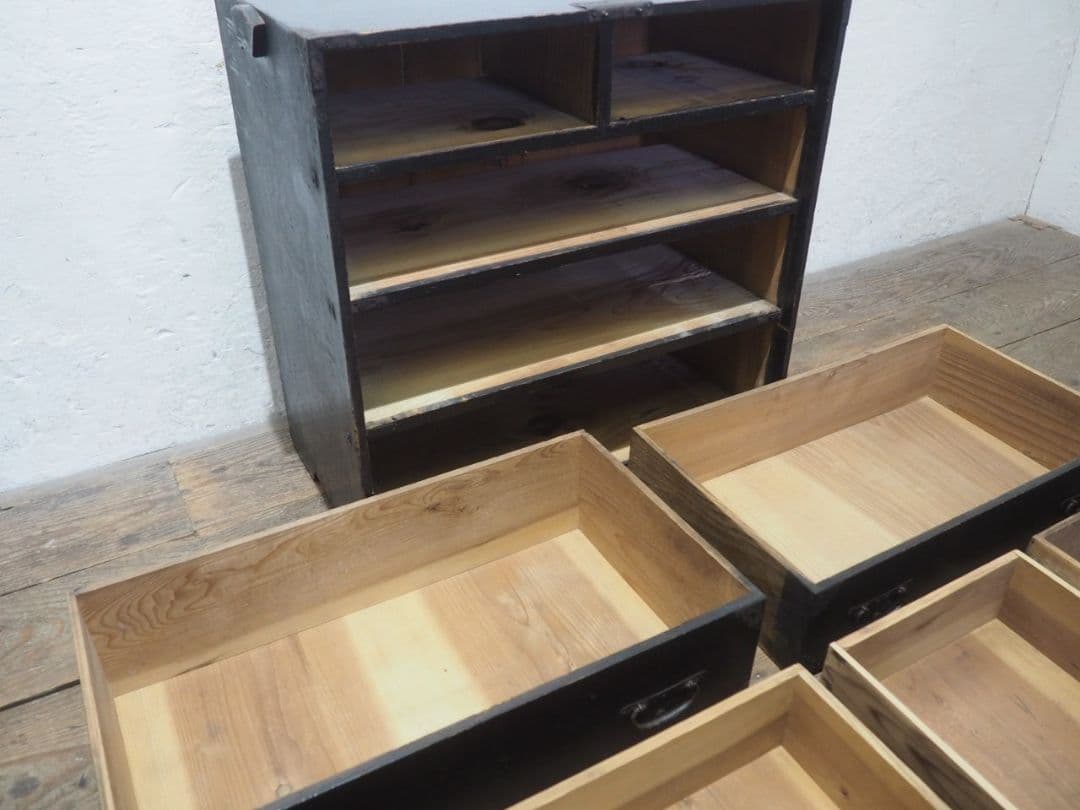 1259　 アンティーク　小箪笥　棒タンス　収納棚　骨董　レトロ　インテリア