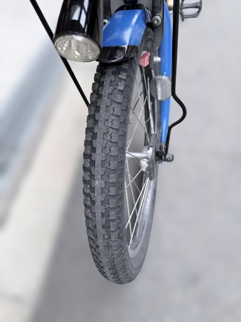 大阪府　子供乗せ　ヤマハ　電動アシスト自転車 チャイルドシート付き 青