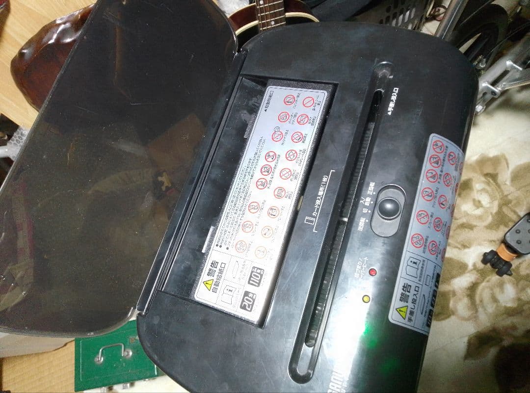 SANWA 400-PSD061オートフィード　シュレッダー　ブラック