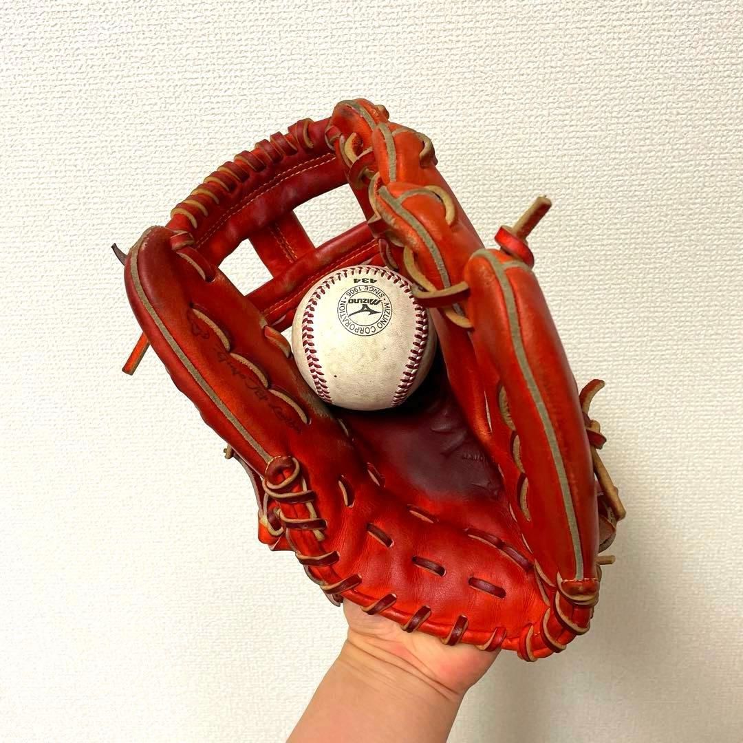 494 ミズノプロ キップレザー 型抜群 即戦力 硬式 内野手用グローブ