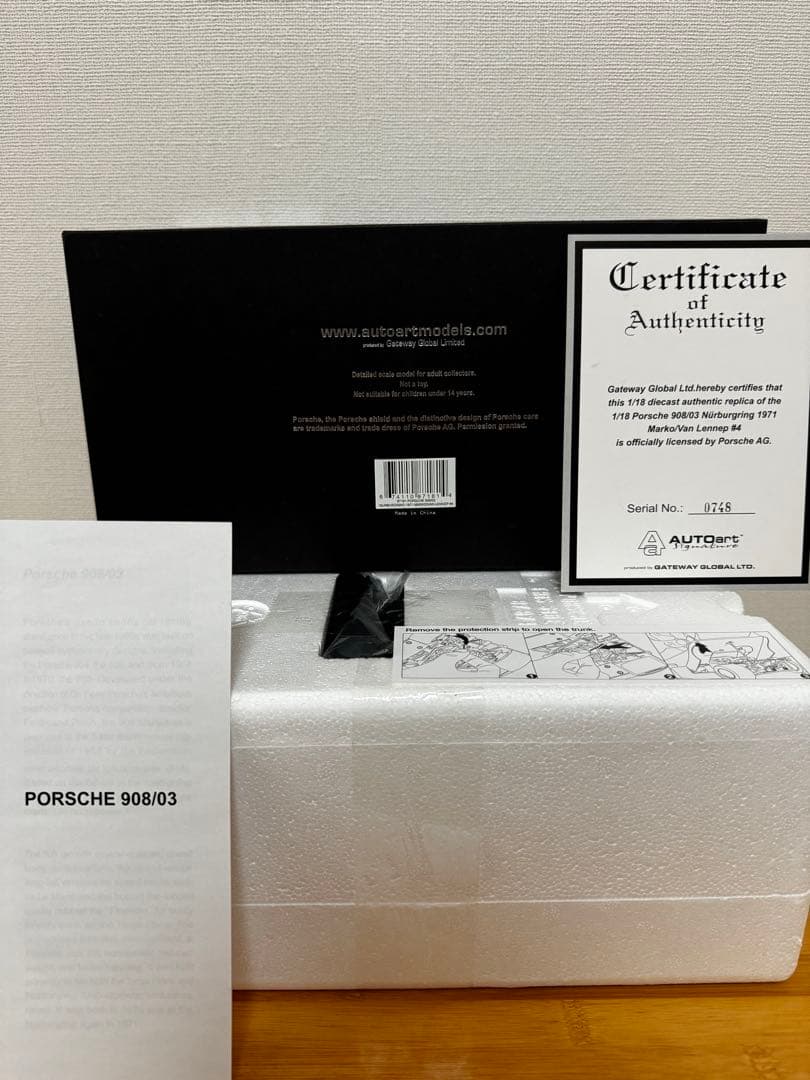 【AUTO art】 Porsche 908 / 03 #4 Martini