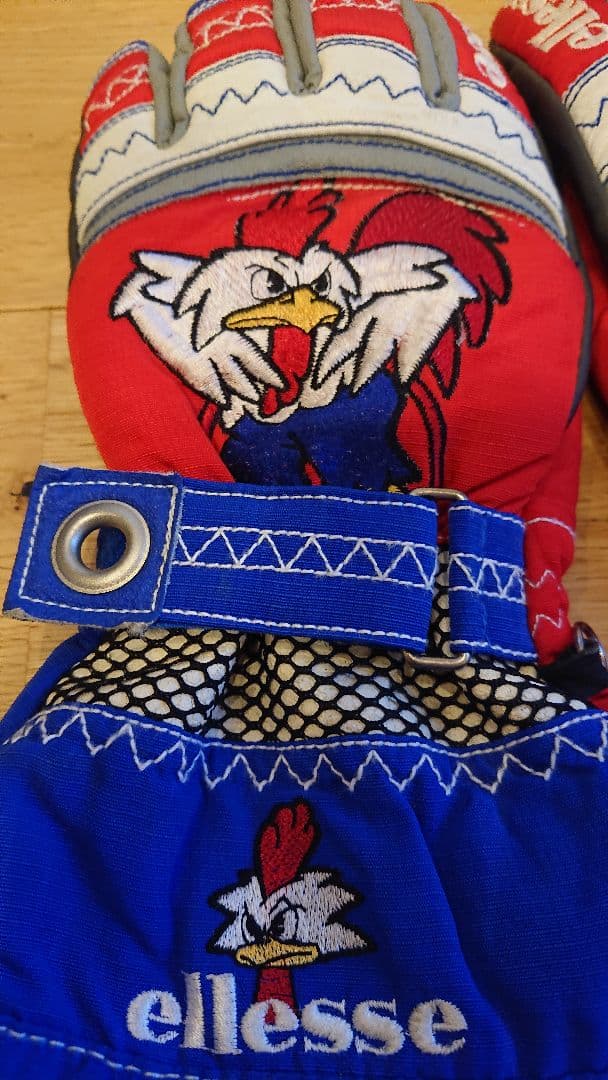 激レア ellesse スキーフランス代表 ココリコ スキーグローブ L レア