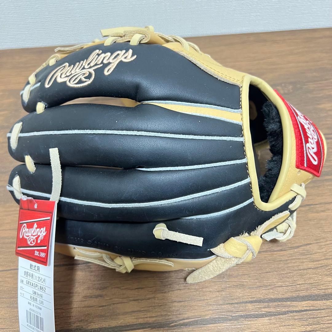 【未使用品】一般軟式・グローブ ローリングス 内野用・大人用 キャメル