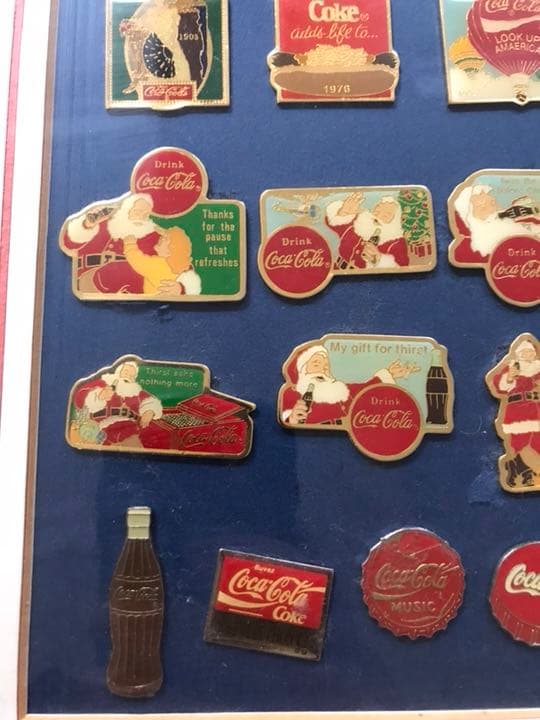 【ビンテージ】コカコーラ クラシックメタルプレートセット 額縁入り