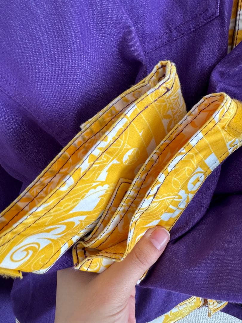 S. WEAR スキーウェア 紫/黄色 SMALL