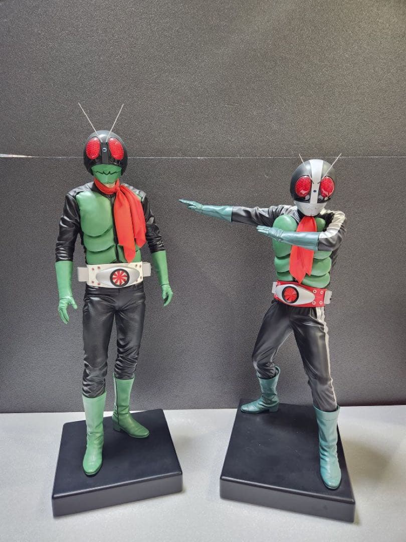 【遂に出品！究極のプロ完成品No5 】電飾★海洋堂 メガソフビ 仮面ライダー2号