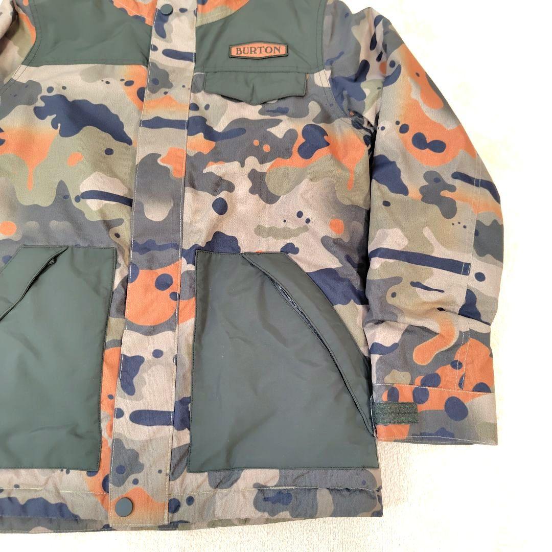 極美品 BURTON カモフラージュ ジャケット キッズM 140 スノーウェア