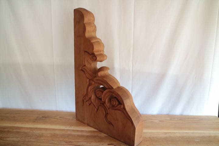 持ち送り 彫刻 オブジェ アンティーク 仏教美術 古美術 木彫 寺社 希少 レア