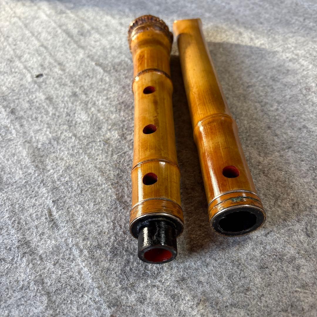 260尺八　一尺八寸管月山銘