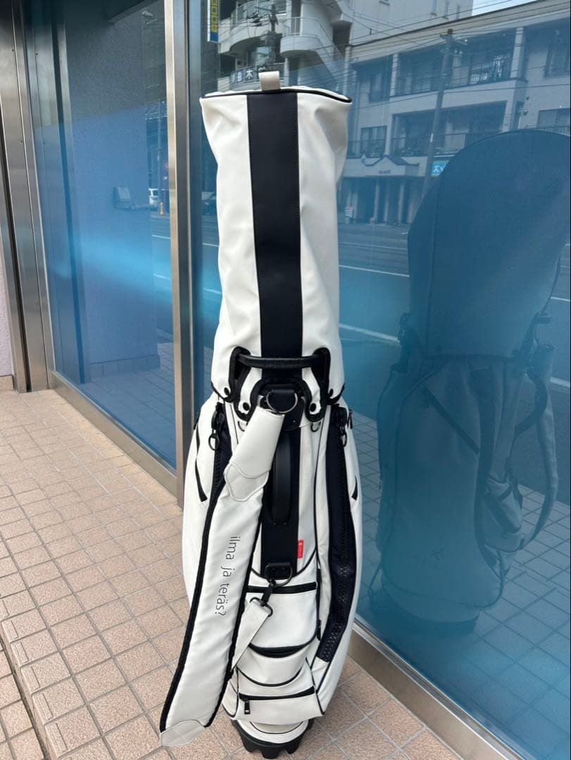 Lahella golf ホワイト スタンド式　キャディバッグ