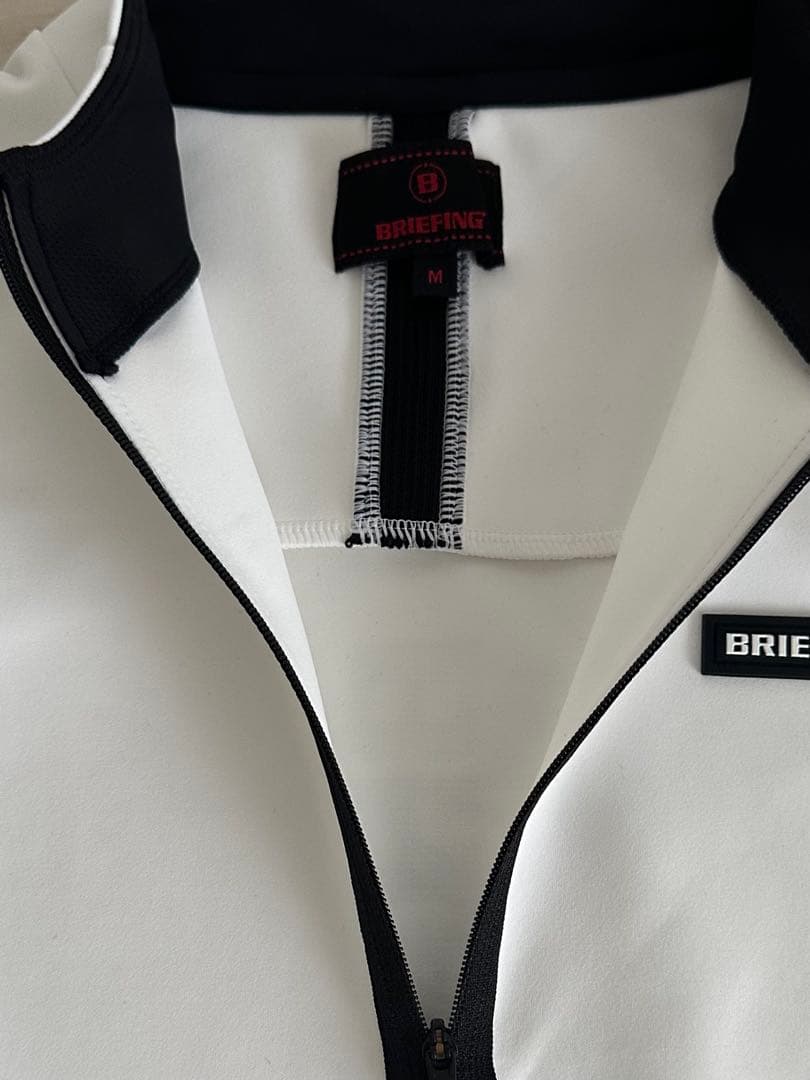 ブリーフィング ハーフジップシャツ M ホワイト 新品未使用品