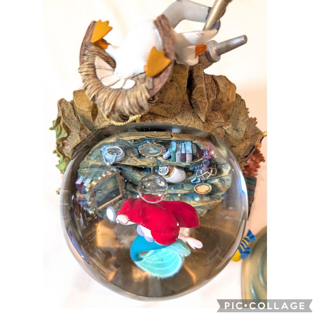 ★リトルマーメイド　アリエル スノードーム　オルゴール　フィギュア　ディズニー