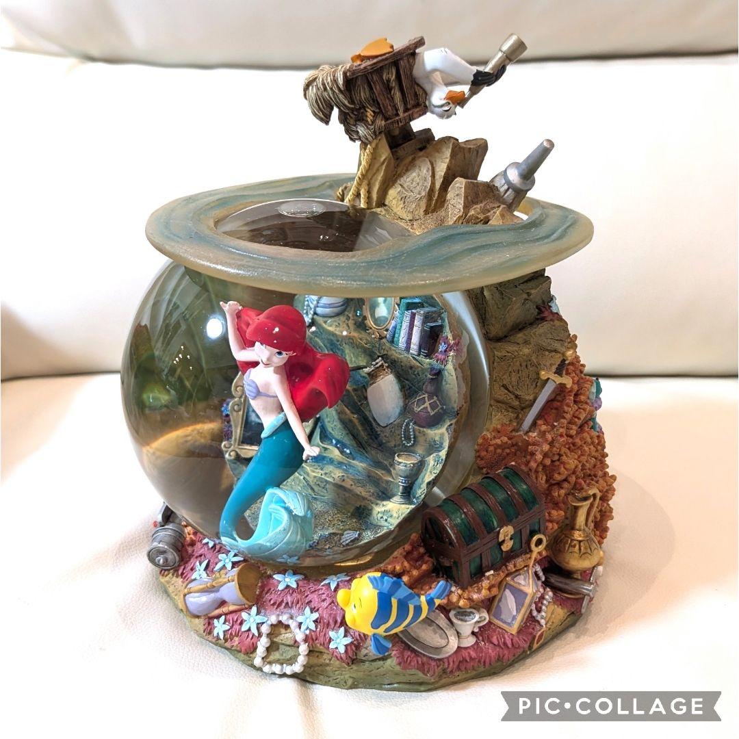 ★リトルマーメイド　アリエル スノードーム　オルゴール　フィギュア　ディズニー