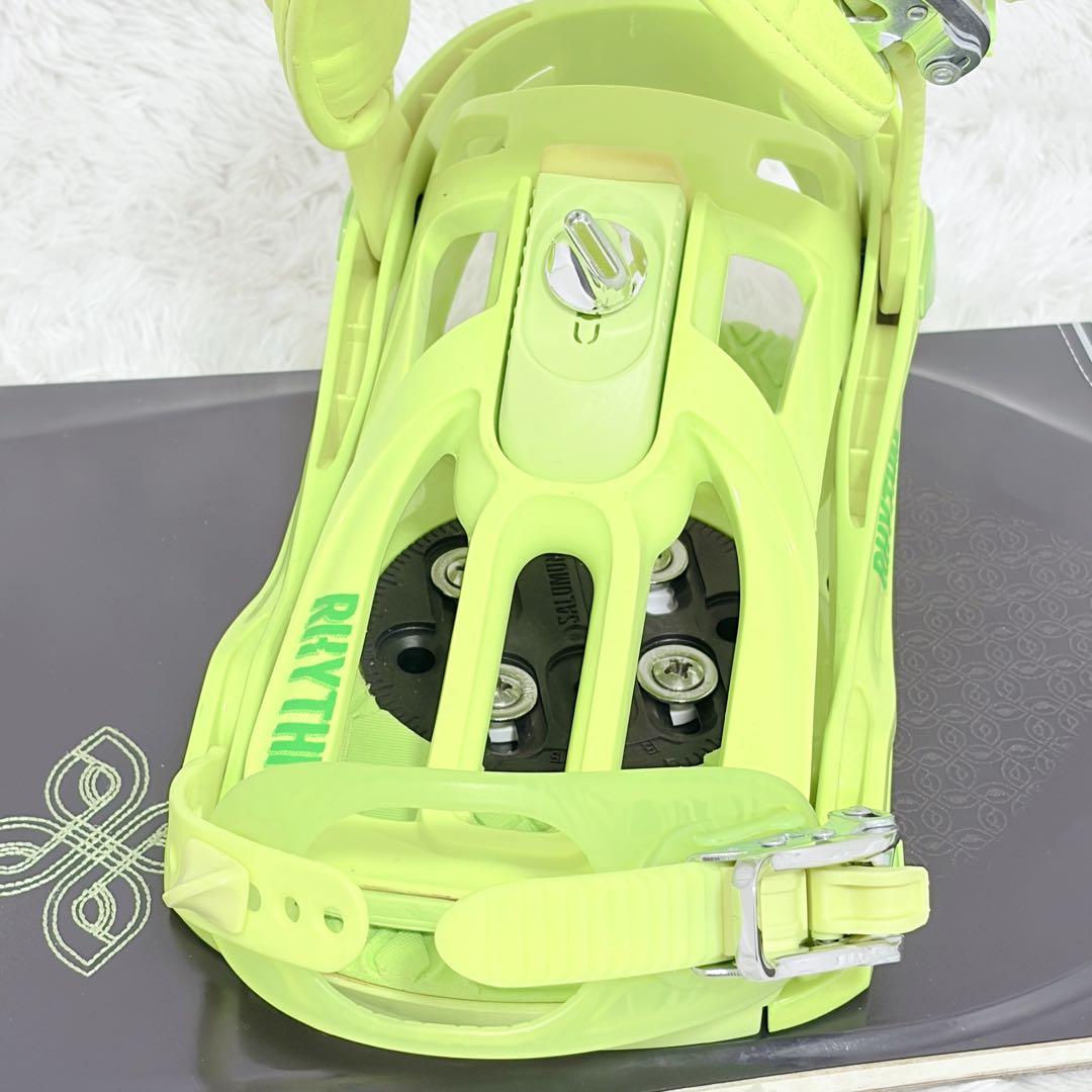 SALOMON サロモン スノーボード ビンディング付 グリーン×ブラック