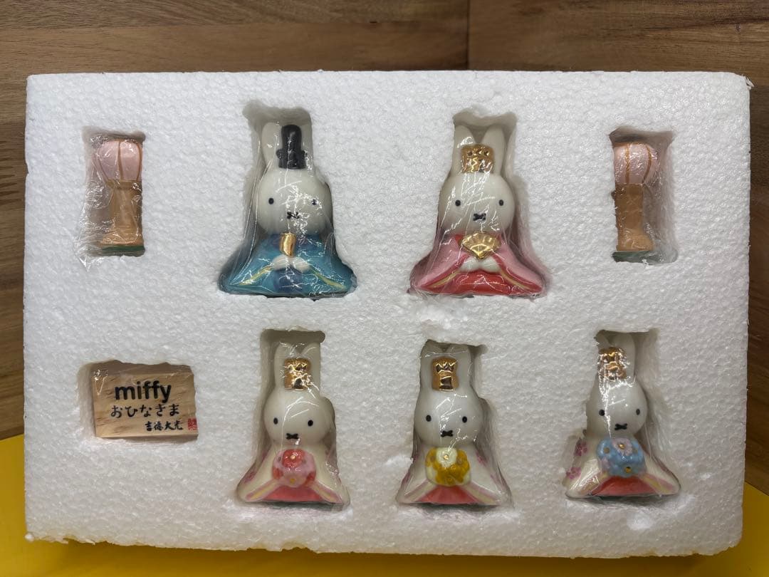 ひな人形 ミッフィー 磁器雛人形 5人飾り キャラクター