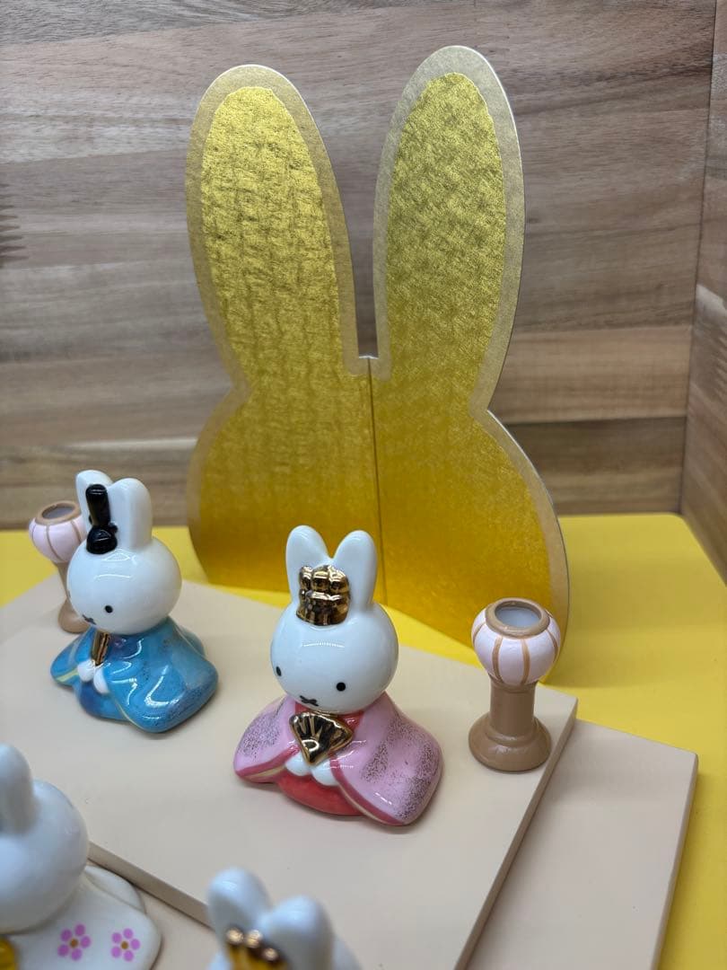 ひな人形 ミッフィー 磁器雛人形 5人飾り キャラクター