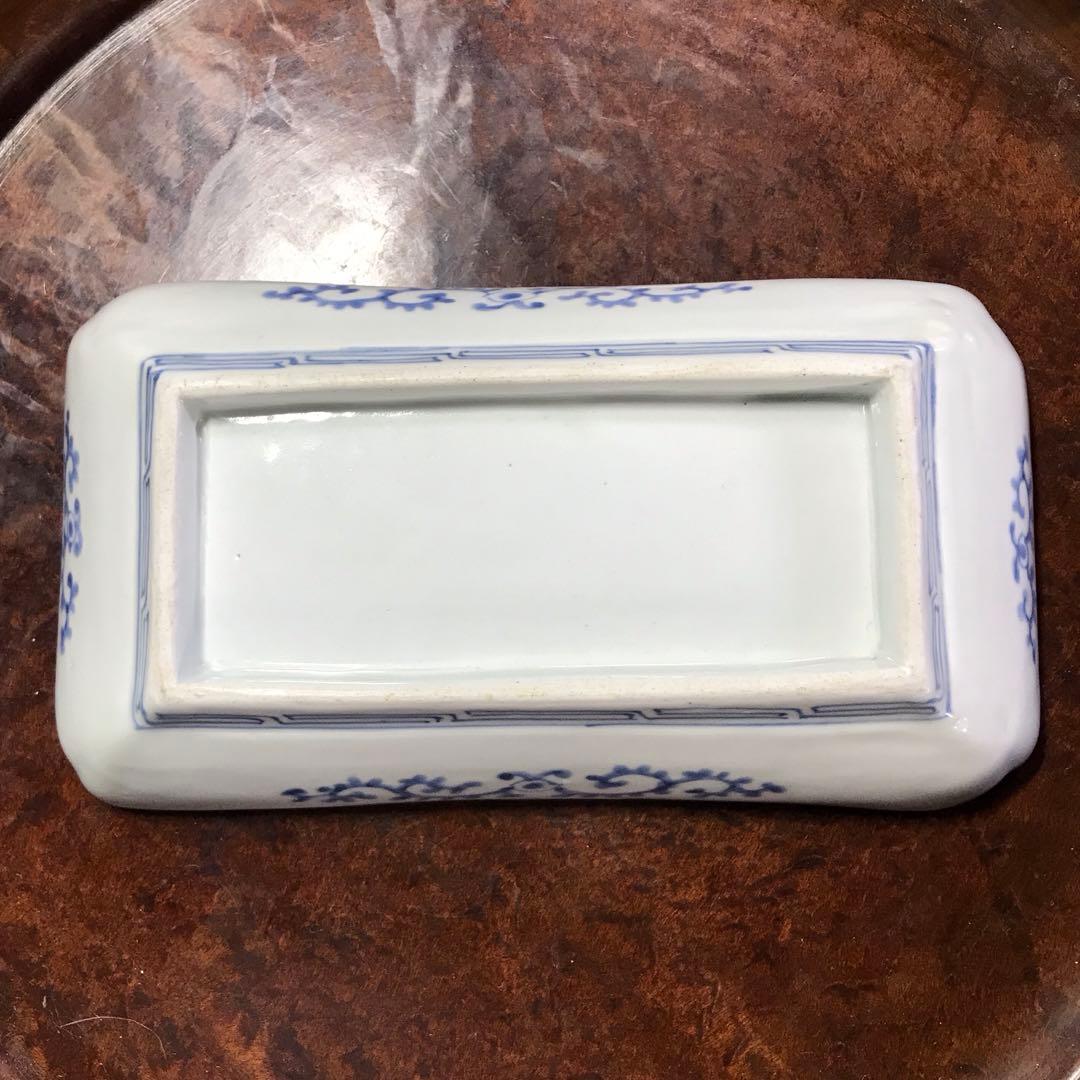 古伊万里　無傷完品　長皿　民藝　くらわんか　柿右衛門　蛸唐草　切込　染付　波佐見