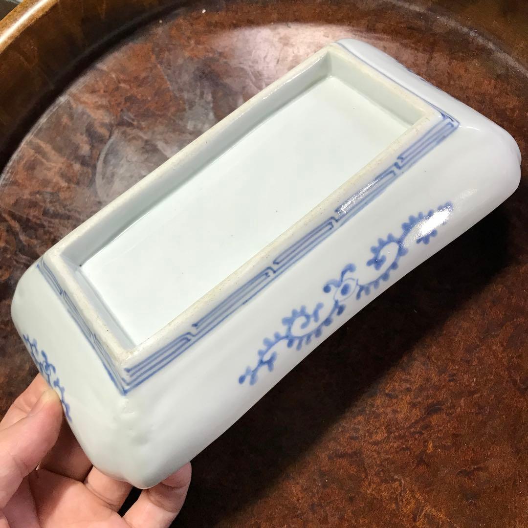 古伊万里　無傷完品　長皿　民藝　くらわんか　柿右衛門　蛸唐草　切込　染付　波佐見