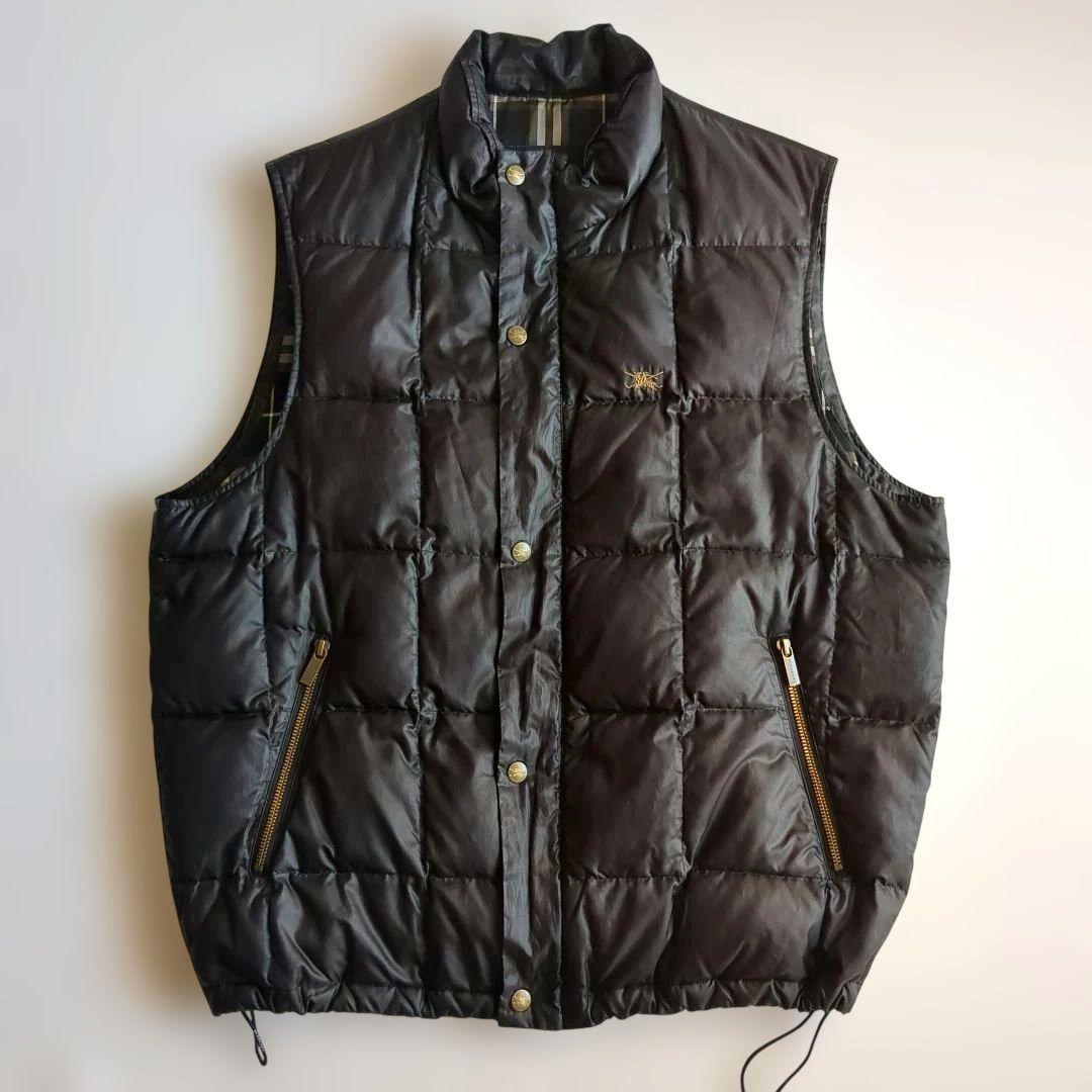極美品★大きいサイズ LL★バーバリーズゴルフ ダウンベスト ノバチェック