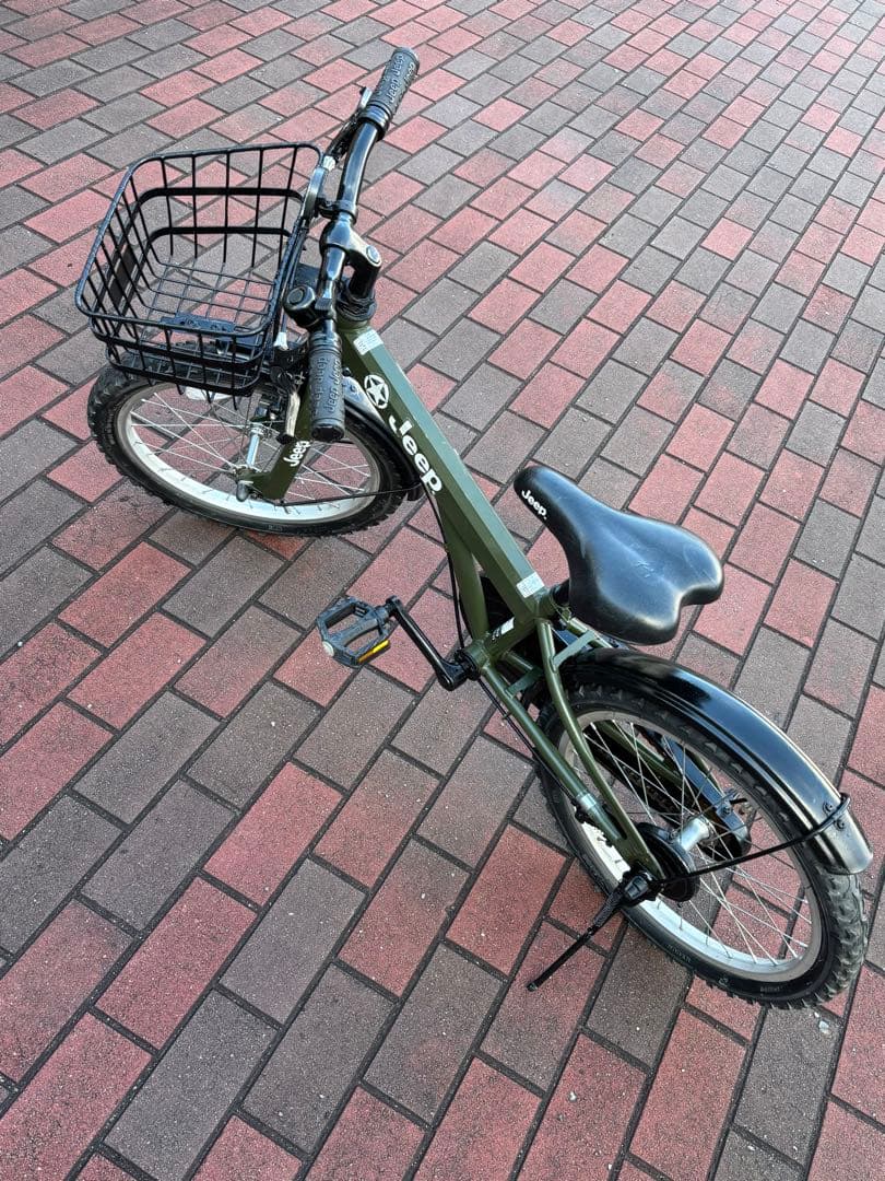 Jeepキッズ自転車(18㌅)お引き取り限定[配達可能]