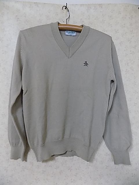 81503 グランドスラム　Vネックセーター　ベージュ　Ｓ