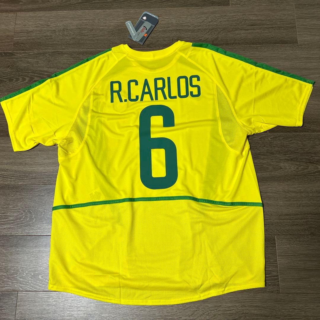 【未使用タグ付】ロベルトカルロス　ブラジル代表　ユニフォーム