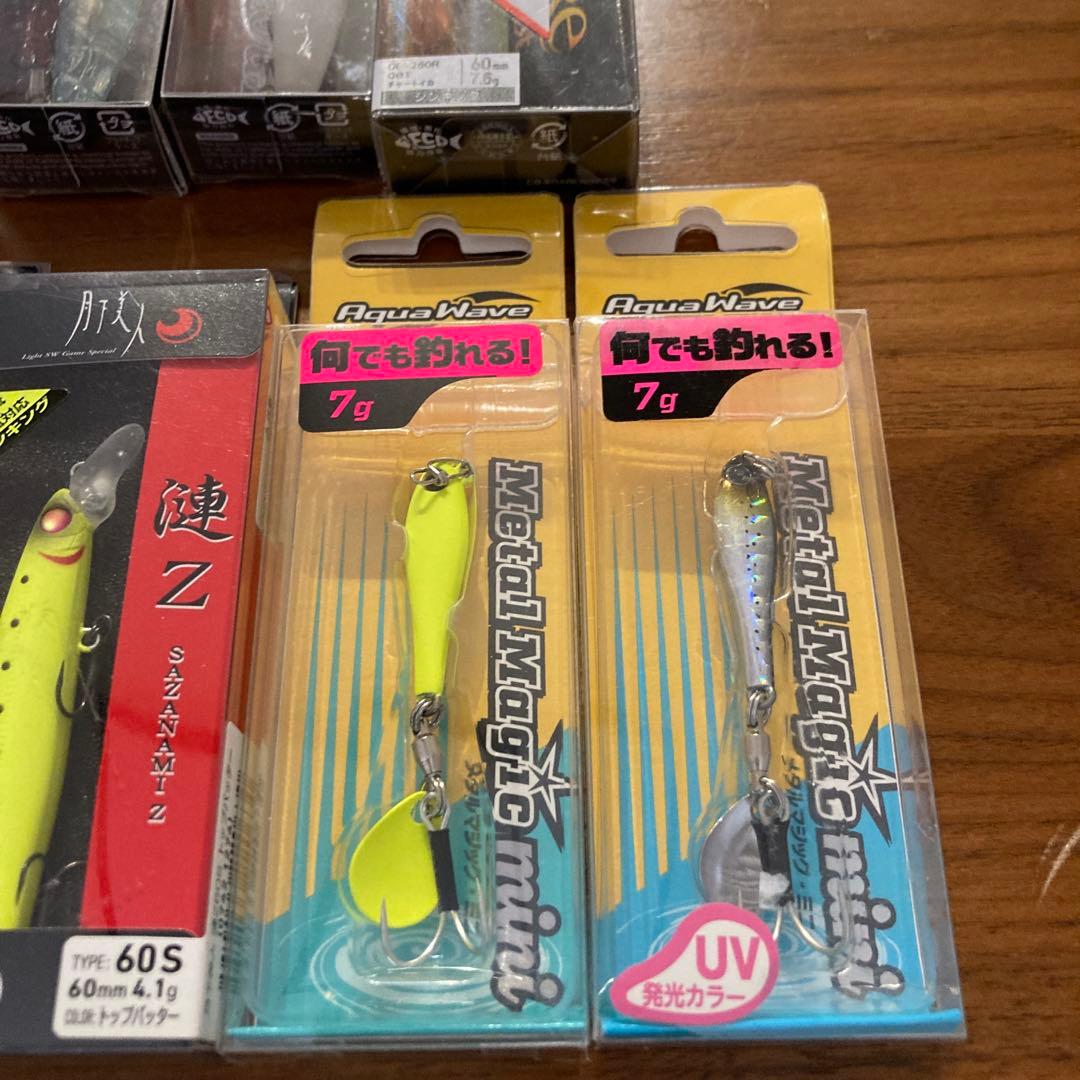 月下美人、メガバス、ソアレ、シンキング、ペンシル、ミノー、メタルマジック