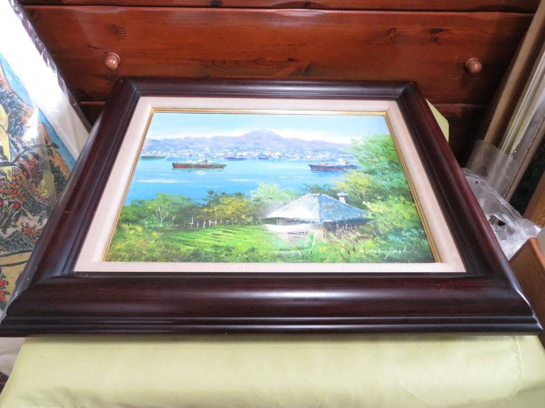 ◆　小林幸三　「　長崎港　」　油彩　F6号　真作保証　◆