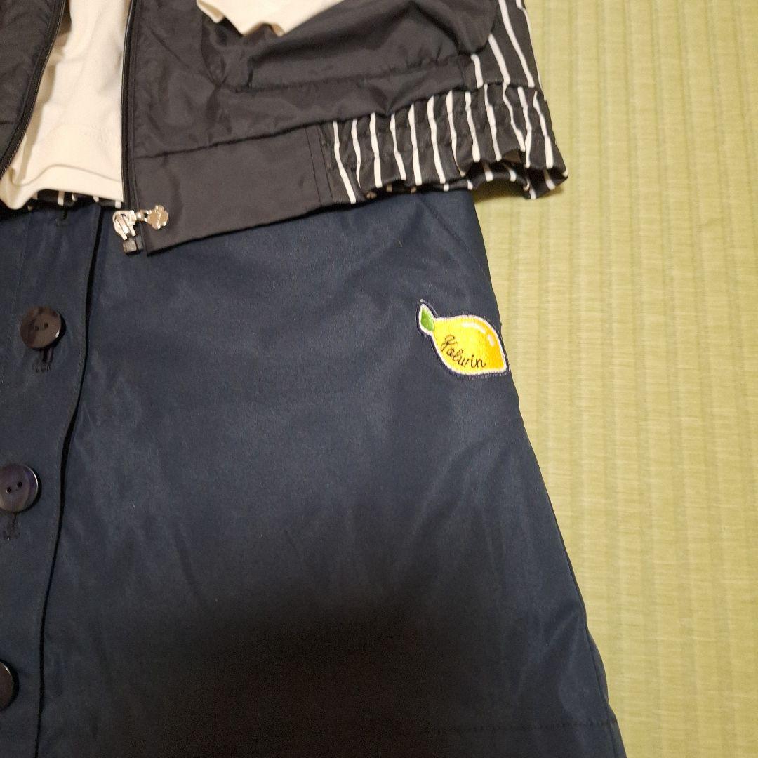 Kolwin ストライプジャケットとインナー、スカートセット　Mサイズ