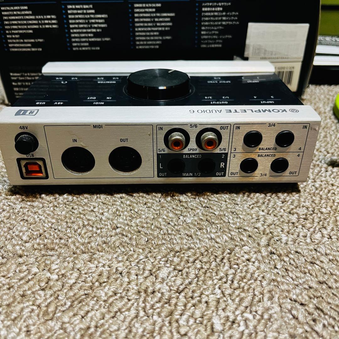 KOMPLETE AUDIO 6 オーディオインターフェイス オヤイデケーブル付