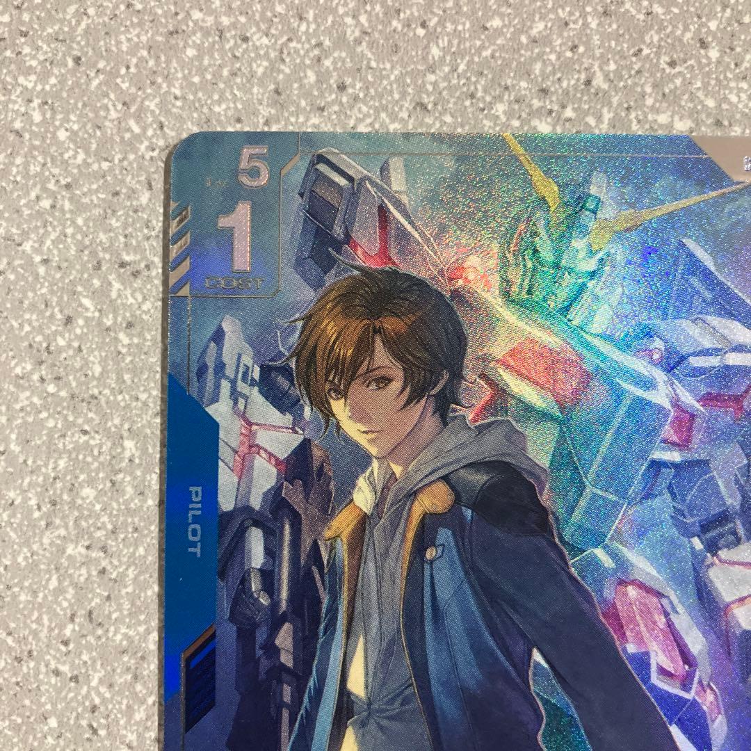 ☆ガンダムカードゲーム☆バナージ・リンクス☆パラレル☆未使用☆β版☆