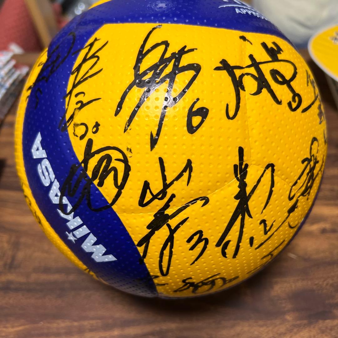 Mikasa バレーボール サイン入り クビアク 清水邦広 久原翼 など